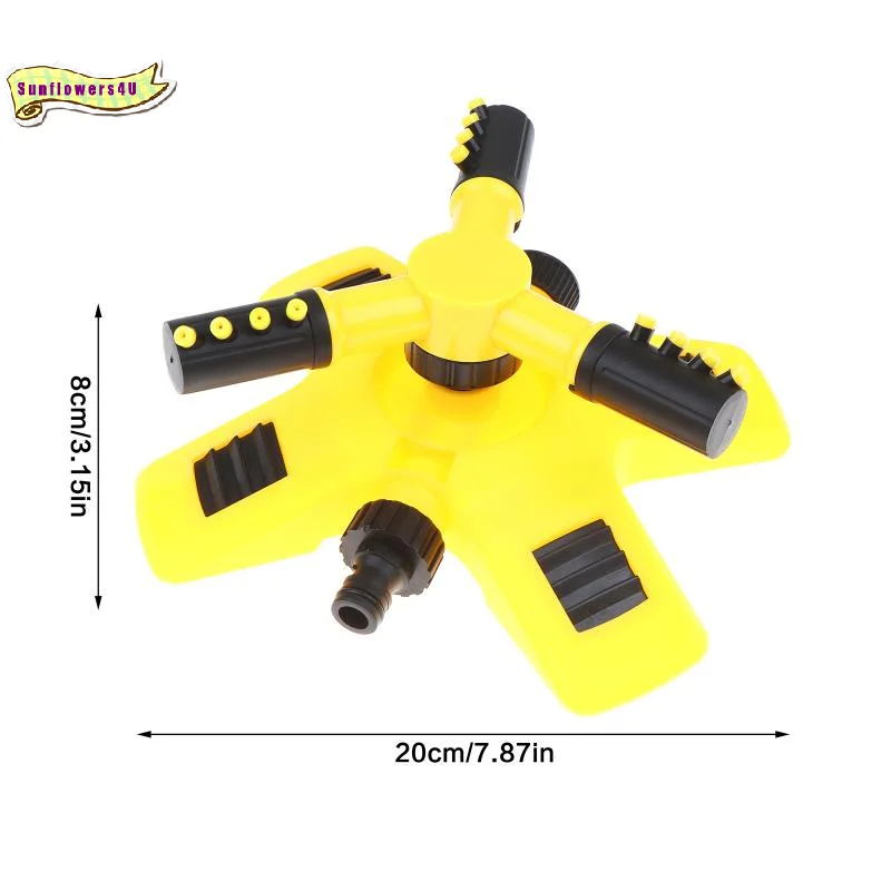 Arroseur rotatif à 360 degrés, pulvérisateur d'eau pour pelouse, système d'irrigation automatique réglable pour jardin, cour, refroidissement, connexion facile