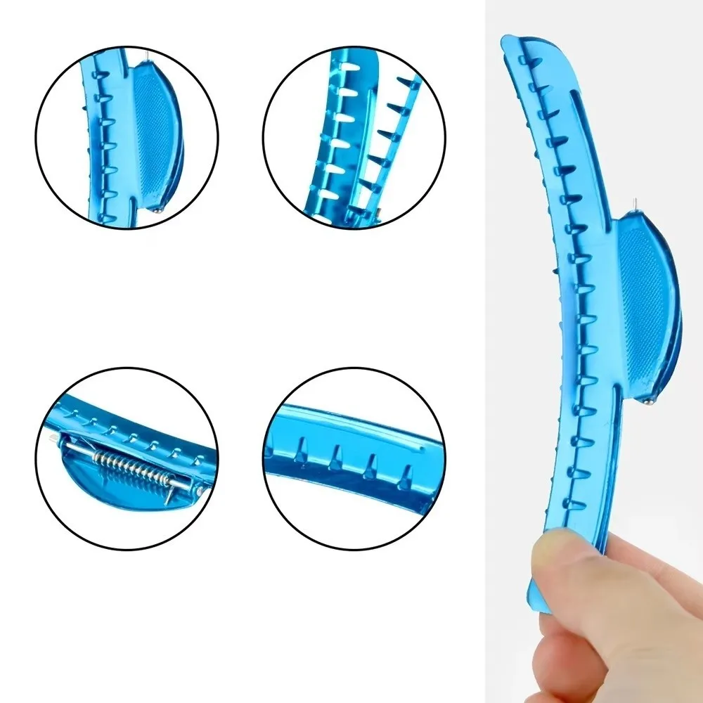 6Pcs New Durable Hairdressing Hair Clip Lightweight Aluminum Alloy Wave Hair Clips Hair Fixed Hairclips Salon Use