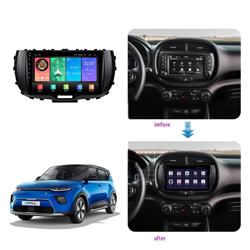 Car Multimedia Frame Car Radio Audio Frame Dashboard Panel 9