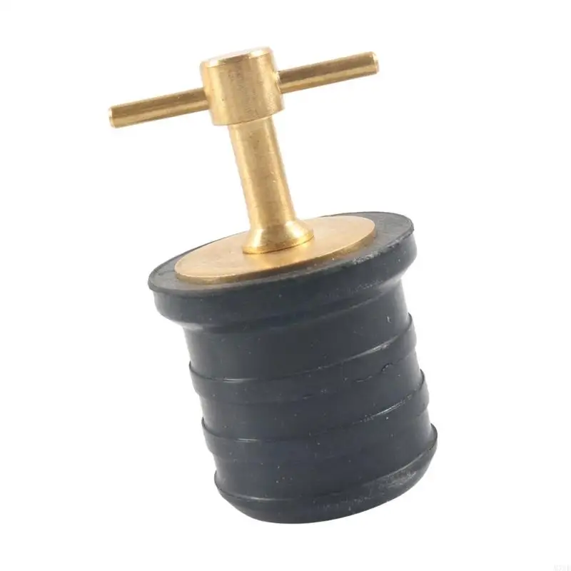 M76E Robuste Abflussabdeckung für Schiffe, Bootsdeck, 3/4 Zoll, Messing, Gummistopfen, auslaufsicher, geeignet für Schiffe – Detail 4