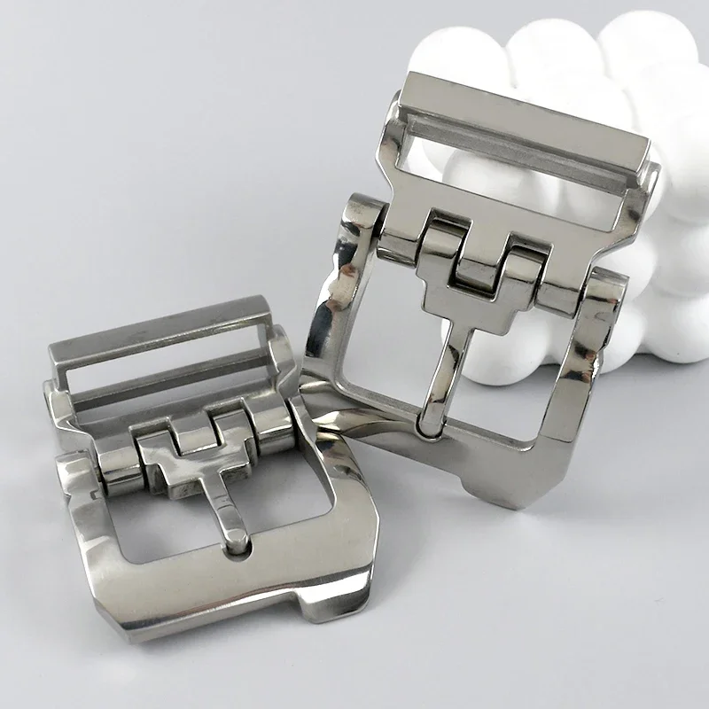 

1Pc Men's Stainless Steel Belt Buckle 40mm Trousers Waistband Metal Pin Buckles Clothes Leather Webbing Decorative Clasp Head