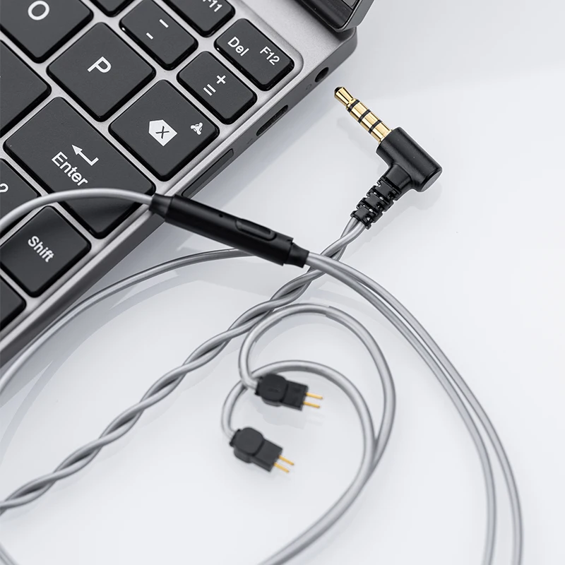 Moondrop Mc1 3.5Mm Multifunctionele Microfoonkabel 3.5Mm Oortelefoon Upgrade Kabel Microfoon 0.78Mm-2pin