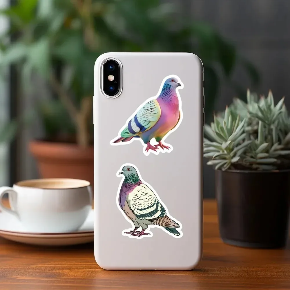 50 قطعة الكرتون الإبداعية لطيف حمامة الكتابة على الجدران ملصقات الديكور جراب هاتف دراجة كوب ماء الكمبيوتر دراجة نارية رف الكتب