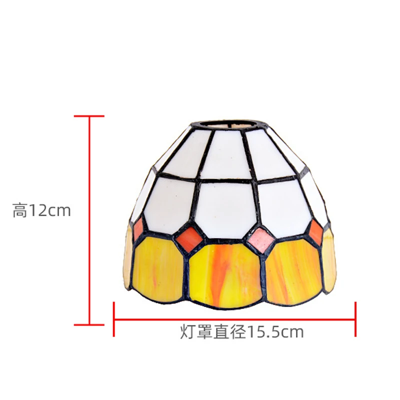 โคมไฟกระจกสีทิฟฟานี่สำหรับวาง E27โคมไฟตั้งโต๊ะโคมไฟเพดานโคมไฟติดเพดานโคมไฟติดผนังโคมไฟเท่านั้น