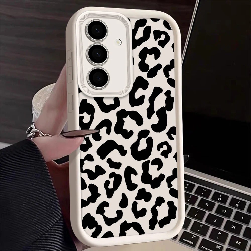 INS Leopardenmuster Handyhülle für Samsung Galaxy S25 S22 S21 S23 S20 S24 Ultra FE A35 A15 A25 A55 Note 20 Plus 5G Soft Cover – Detail 6