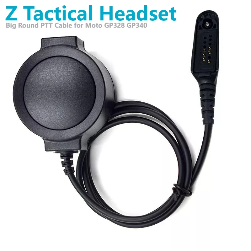 Z Tactical Headset Big Round PTT Cable for Motorola GP328 GP340 GP360 GP380 GP680 MTX850 MTX950 MTX900 PRO7450 Walkie Talkie