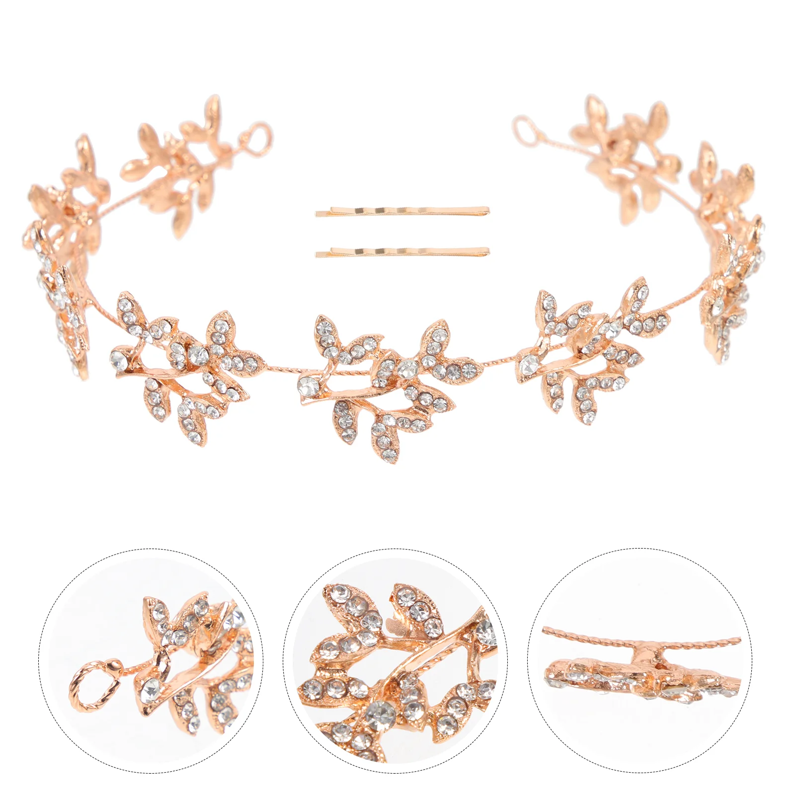 Bridal Diamond Headband Women Hair Girl Wedding Fancy Dress Accessory Rhinestone Hairband Creative Headdress Alloy All-match