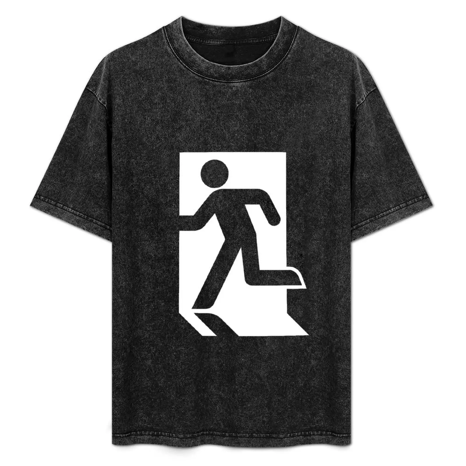 

Exit Sign Running Man T-Shirt Sun Block Outdoor T-Shirt
