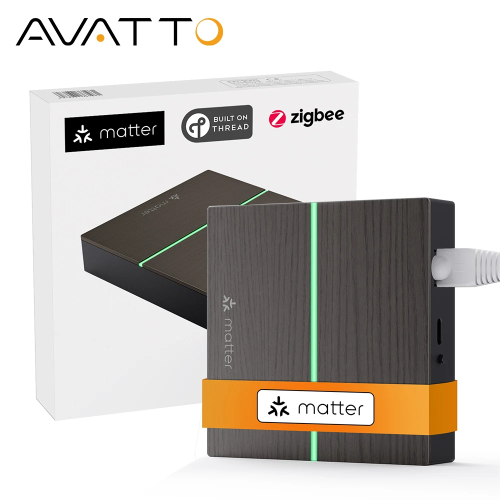 AVATTO Tuya ZigBee Smart Wired Gateway Hub,Matter Smart Home Bridge Remote Controller For HomeKit,Siri,Google Home,Alexa