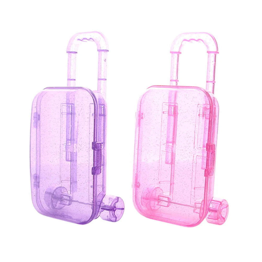 

2 Pcs Suitcase Accessories Suitcases Model Mini Adornment Luggage Decoration