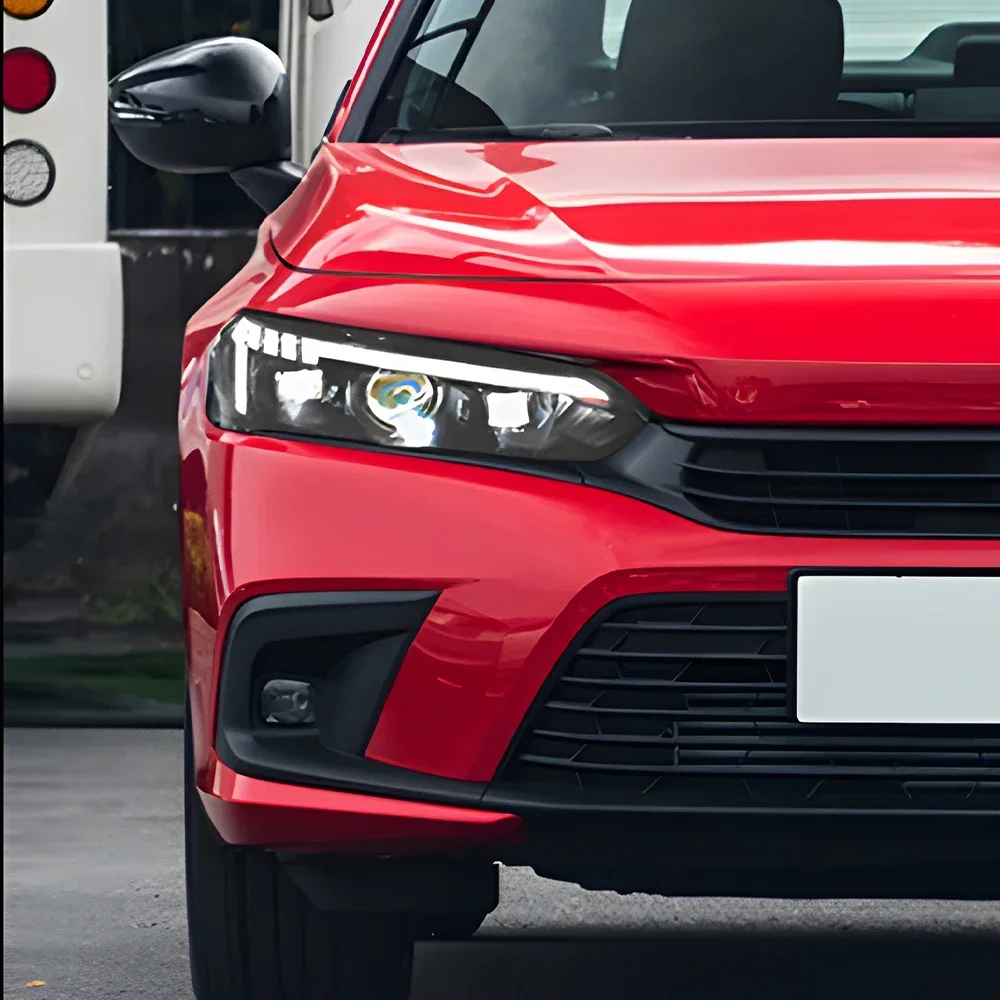 مجموعة مصابيح السيارة الأمامية لهوندا سيفيك 11Th 2021-2024 Led المصابيح الأمامية للسيارات ترقية عالية تكوين 3 ملحقات عدسة العارض