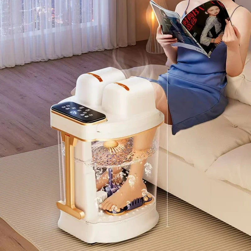 Home Electric Foot Spa Tub Wireless Remote Heating Deep Leg Foot Soak Bath Relaxation Care Appliance
