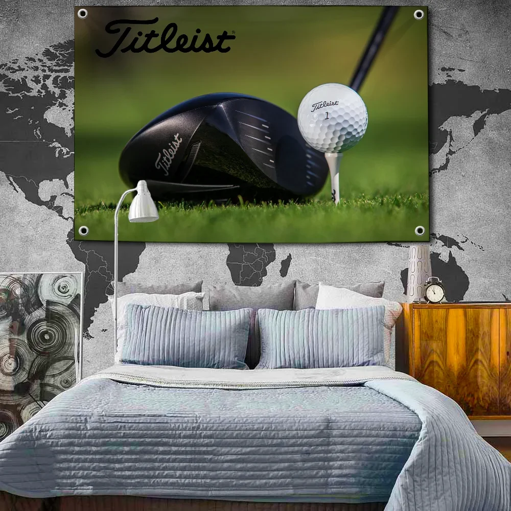 A-Titleist العلم أعلام معلقة 2 × 3ft 3 × 5ft راية للمرآب قماش مزخرف جداري الستار Rcing العلم 90x150 سنتيمتر راية للمنزل بار المرآب #6