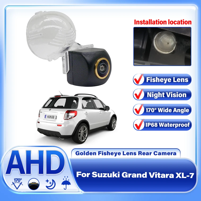 

170 Degree AHD 1920x1080P Rear View Camera For Suzuki Grand Vitara XL-7 JT Alto HA24S HA36S Lapin Spacia Jimny SX4 MK1 HatchBack