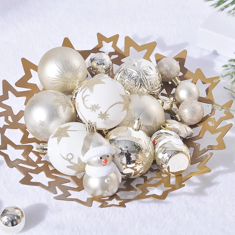 70pcs Mixed Christmas Ball Ornament Xmas Tree Hanging Bauble Pendant Home Christmas Party Decoration 2024 Navidad Natal New Year images - 6