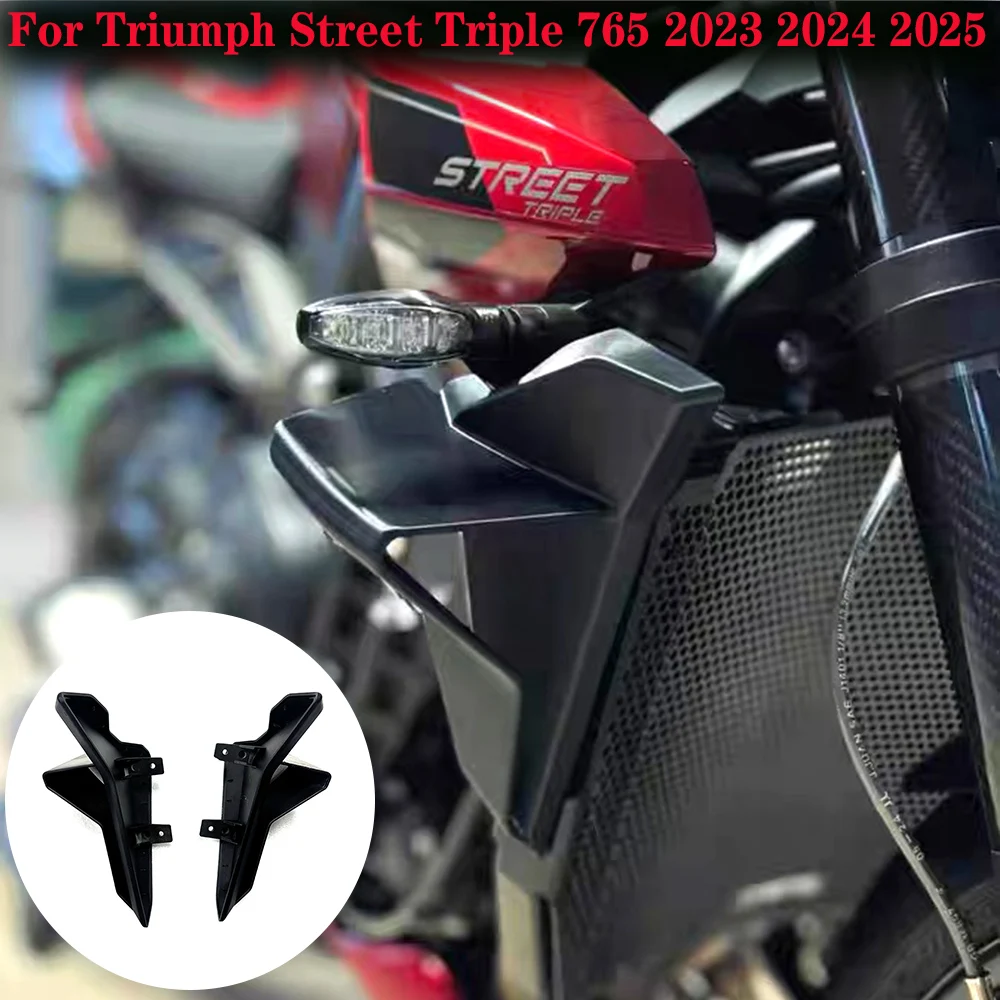 

For Triumph Street Triple 765 2023 2024 2025 Side Wing Side spoiler FRONTAL SPOILERS Front spoiler Lower spoiler flank