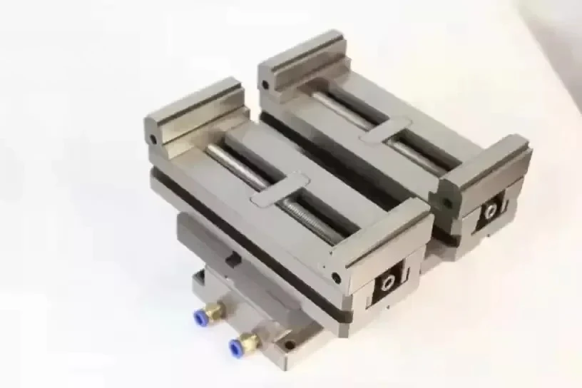 Opening 200mm Precision Double Vise Single Self Centering 5 Axis CNC Work Fixed Center Bench