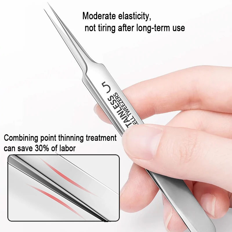 4-5pcs Acne Needle Blackhead Tweezers Blackhead Removal Needles Clean Face Skin Care Cleansing Needle Blemish Removal Tool  LB20