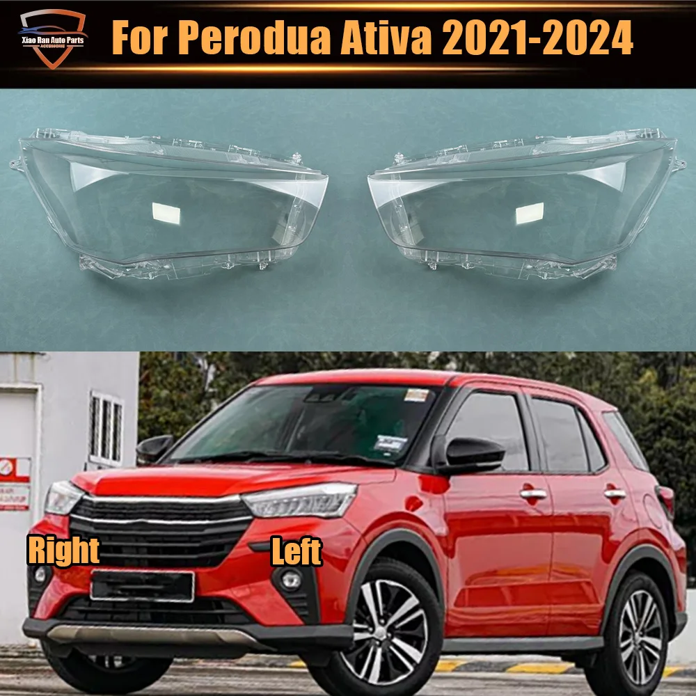 

For Perodua Ativa 2021 2022 2023 2024 Car Accessories Headlamp Transparent Cover Lampshade Headlight Shell Lens Plexiglass