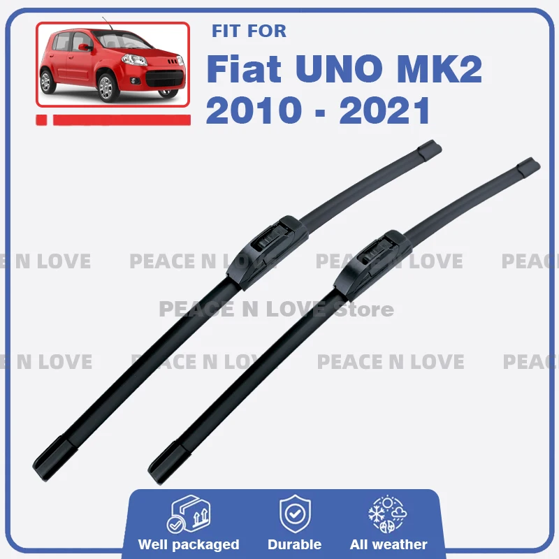 

Front Wiper Blades For Fiat Uno MK2 Fiat Mille 2010 - 2021 Windshield Windscreen Car Accessories 2015 2016 2017 2018 2019 2020