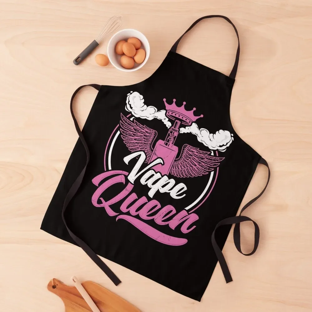 

Vape Queen Smoker E Cigarette Vaping Apron Kitchen Tools Kitchen Kawaii Accessories Apron
