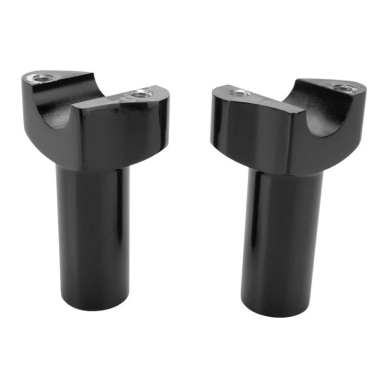 AASS-Motorcycle 3.5Inch Straight Handlebar Risers For  Softail Dyna Street Bob Sportster Aluminum Base Black Straight Part - Image 3