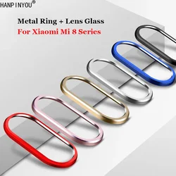 For Xiaomi Redmi Note 8 Pro Mi 8 Mi8 SE Camera Guard Circle Metal Lens Film Protector Case Cover Bumper + Lens Protection Ring