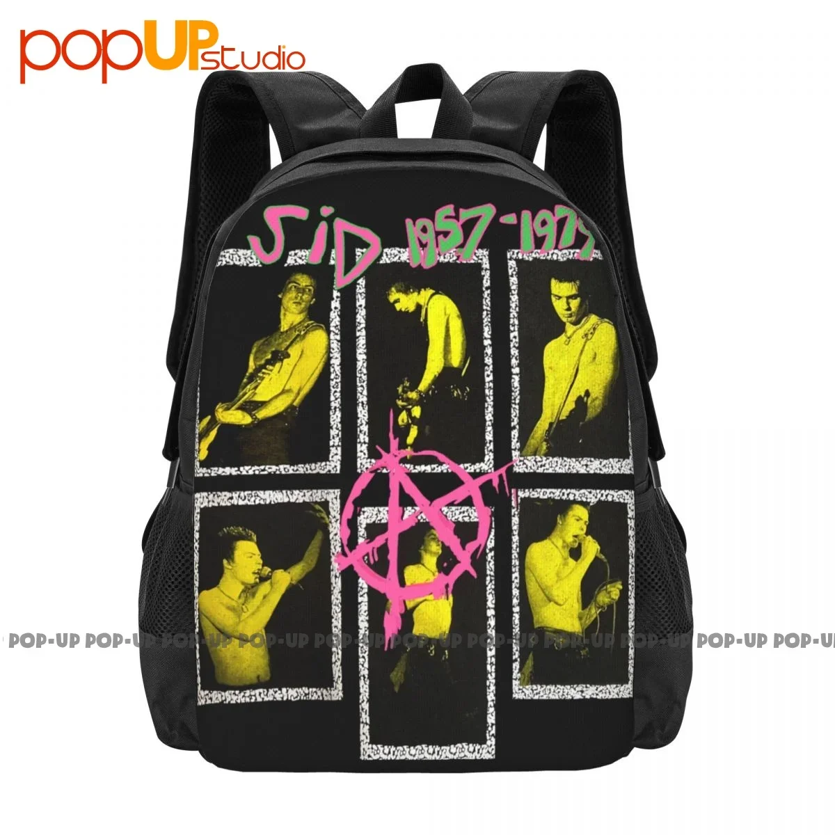 

Sid Vicious Sex Pistols Punk Band Backpack Large Capacity Newest Portable Gym Tote Bag Large Capacity