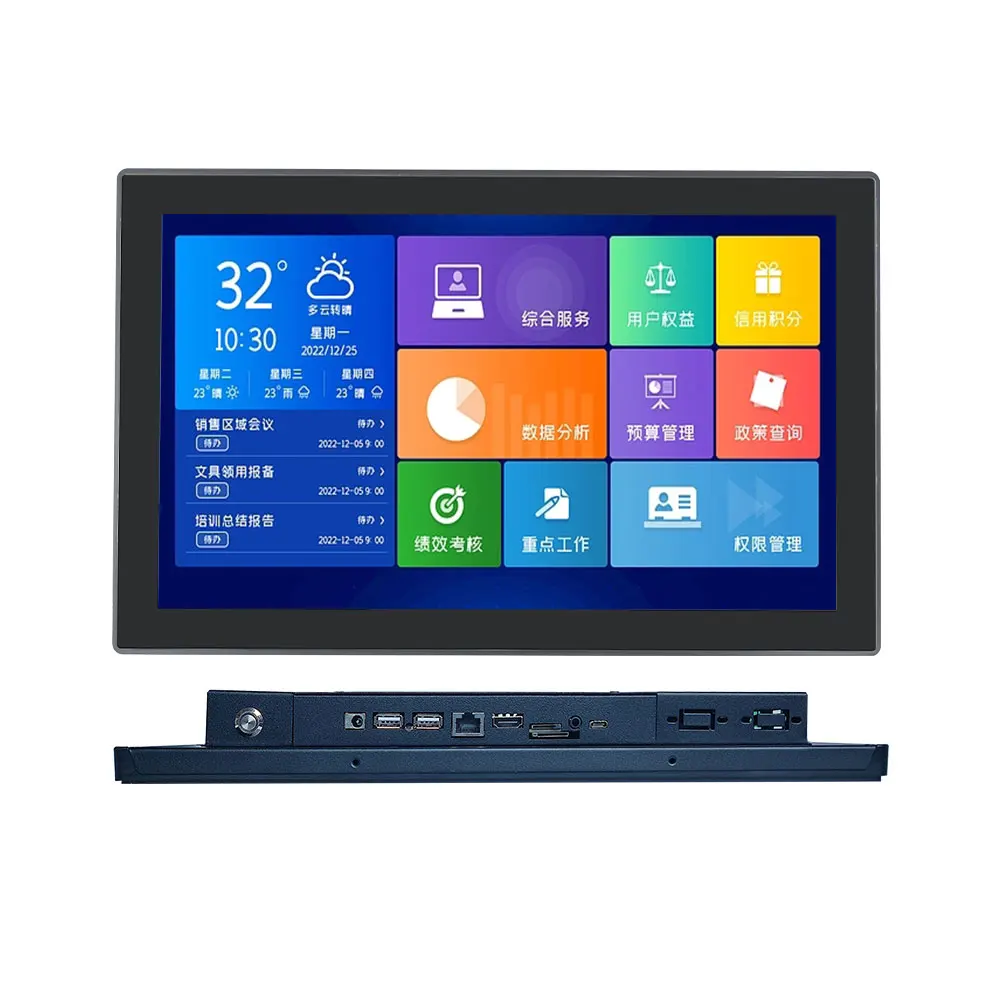 

15,6-дюймовый промышленный сенсорный планшет Android с водонепроницаемым рейтингом IP65, сенсорный экран без воздушного зазора, промышленный компьютер