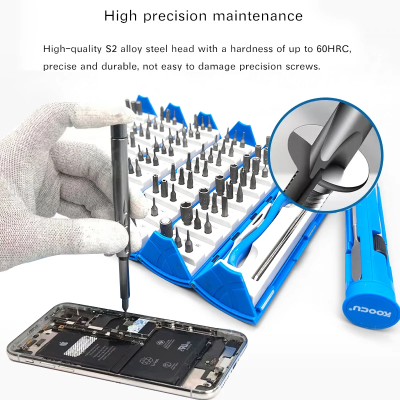 128 in 1 screwdriver set combination scroll design multifunction precision screwdriver universal cell phone computer repair tool