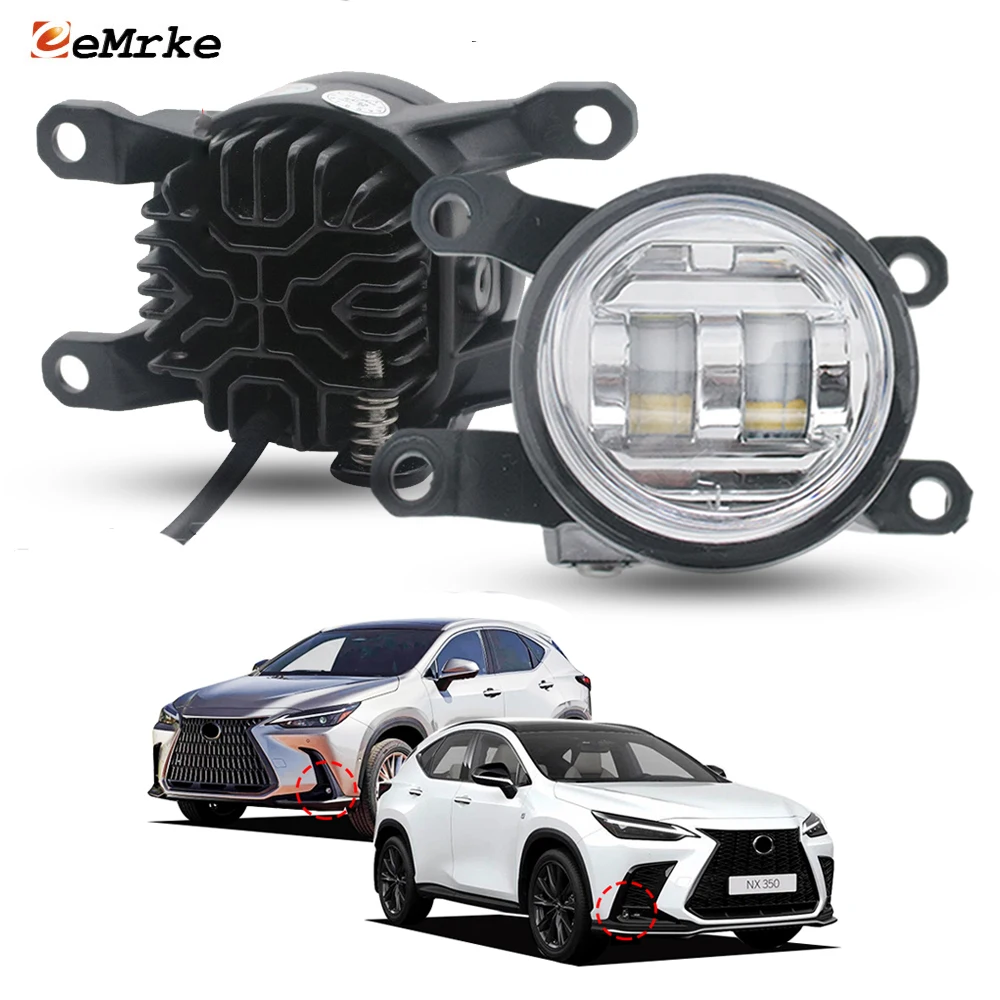 

Led Fog Lights 30W High Power Lens DRL Replace White or Yellow For Lexus NX 250 350 350h 450h+ AZ20 2021 2022 2023 2024 2025