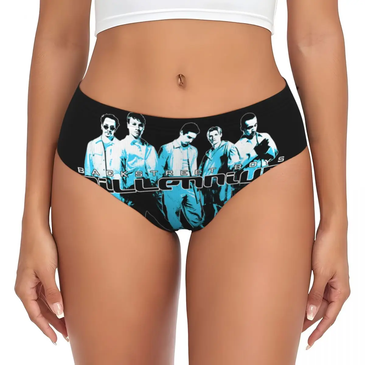 

Custom Backstreets Pop Music Boys Briefs Underwear Women Breathable Stretch Shorts Panties Brief Panties