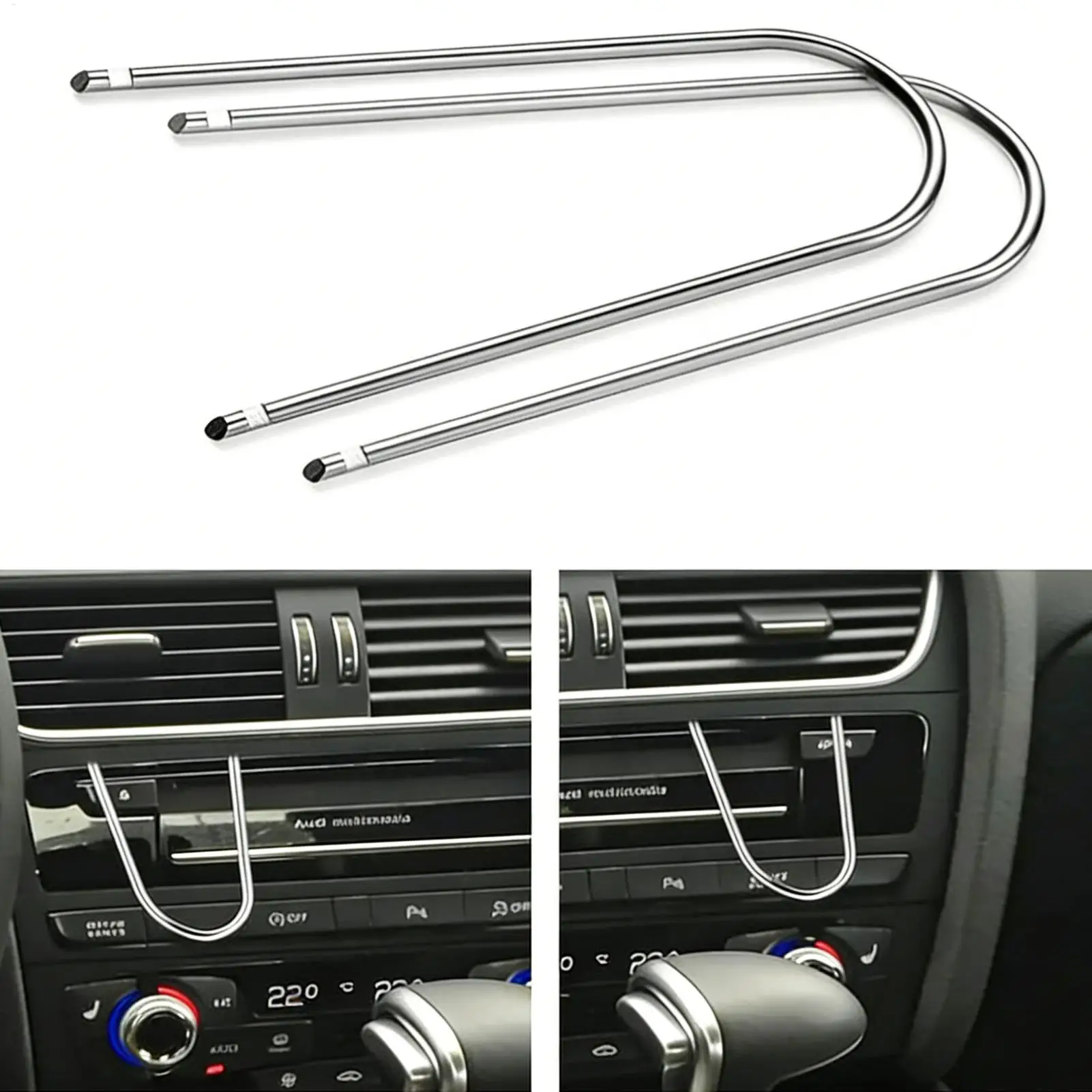 2Pcs Car Stereo U Shaped Removal Prying Compact Disc Changer Disassembly Repair Key For Automotive Stereo Repair Tools