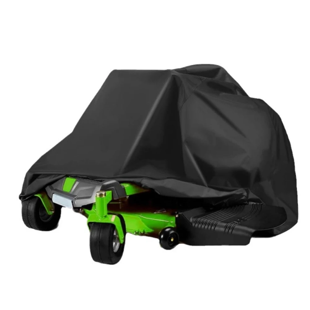 

Dust and Weather Resistant Lawnmower Storage Solution Black Color Size 201 x 140 x 117 cm Effective Protection