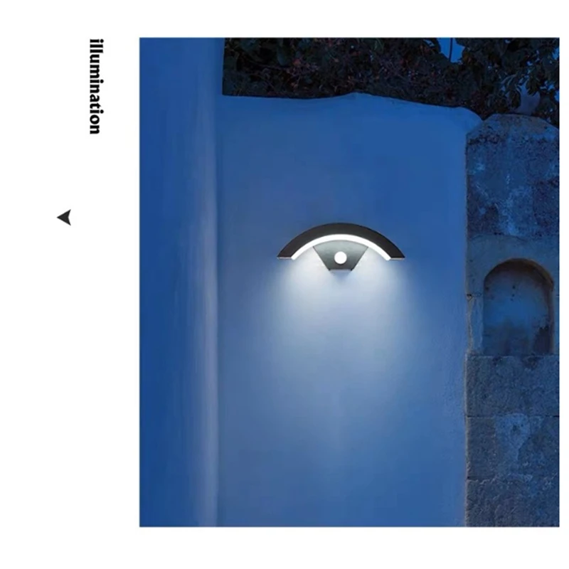 

18 Вт светодиодный настенный светильник с датчиком движения AC85-265V индукционный светодиодный крыльцо A