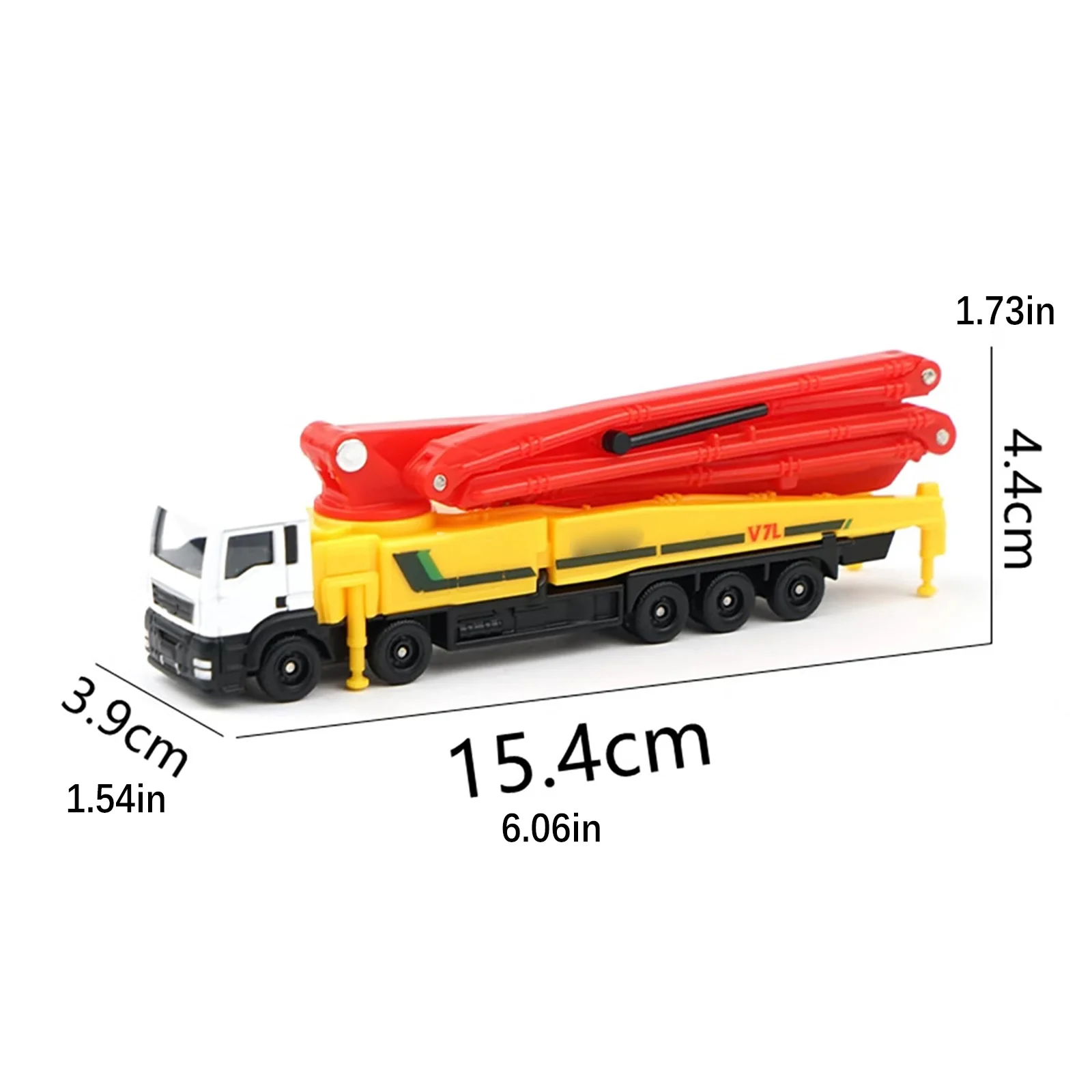 1/100 سبيكة شاحنة مضخة الخرسانة محاكاة دييكاست نموذج لودر أطفال بالريموت كنترول نموذج سيارة الأولاد اللعب الهدايا جمع ديكور المنزل