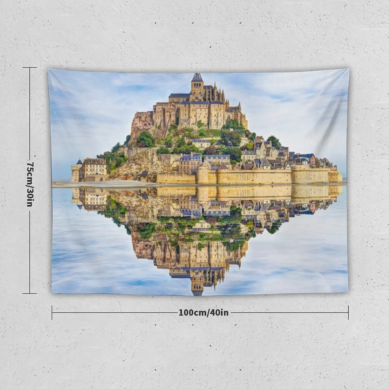 Mont Saint Michel Reflection Tapestry Wall Mural Bedrooms Decor Home Decoration Tapestry