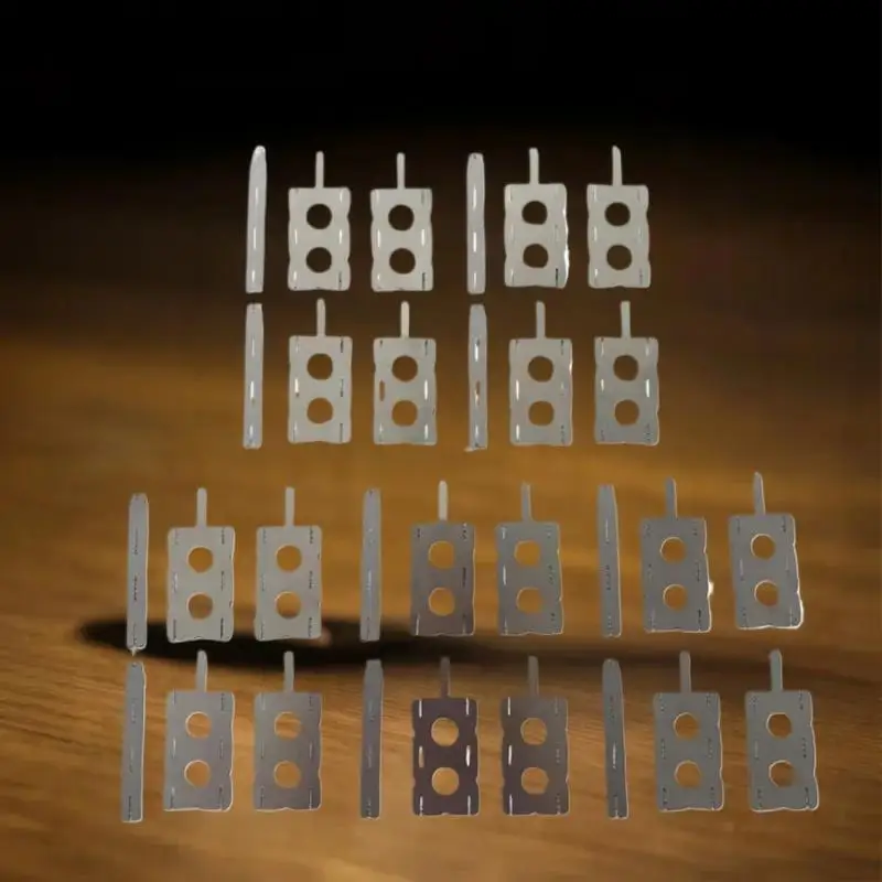 30pcs 18650 Lithium Battery Nickel Sheet 5Set Polygonal Battery Nickel Sheet For Spot Welding Machine Batteries Connection Sheet