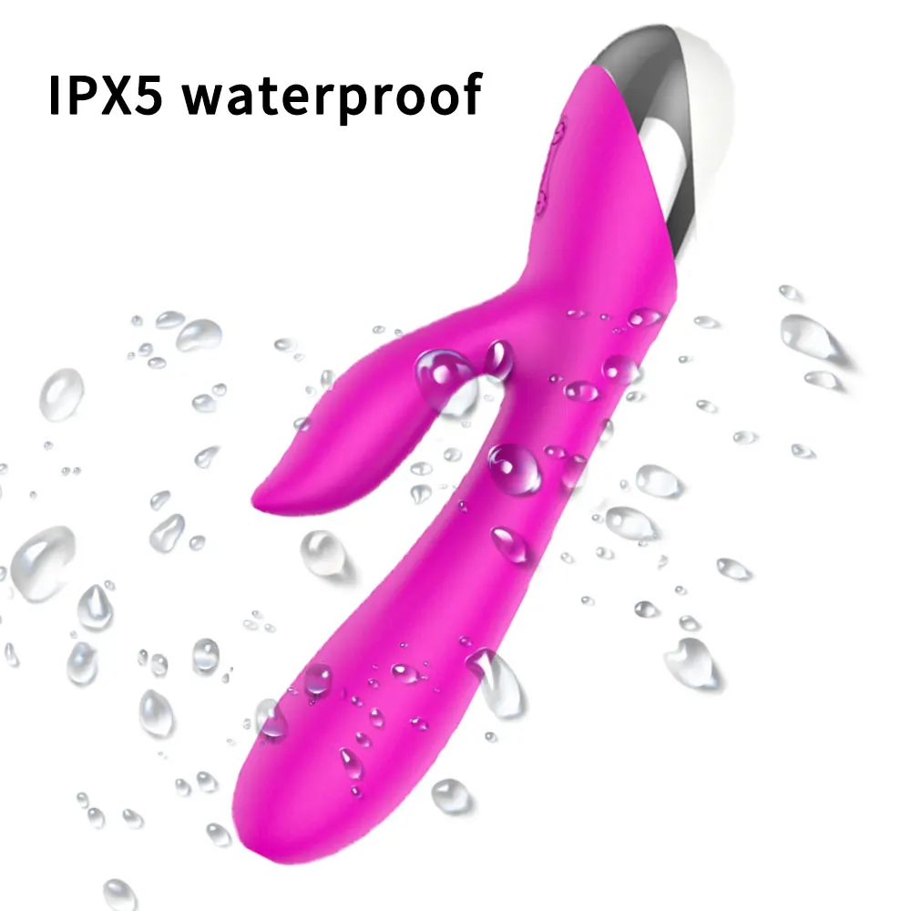 10 Speed G Spot Vibrator USB ชาร์จที่มีประสิทธิภาพ Dildo Rabbit Vibrator สำหรับผู้หญิง Clitoris นวดผู้ใหญ่เซ็กซ์ทอย