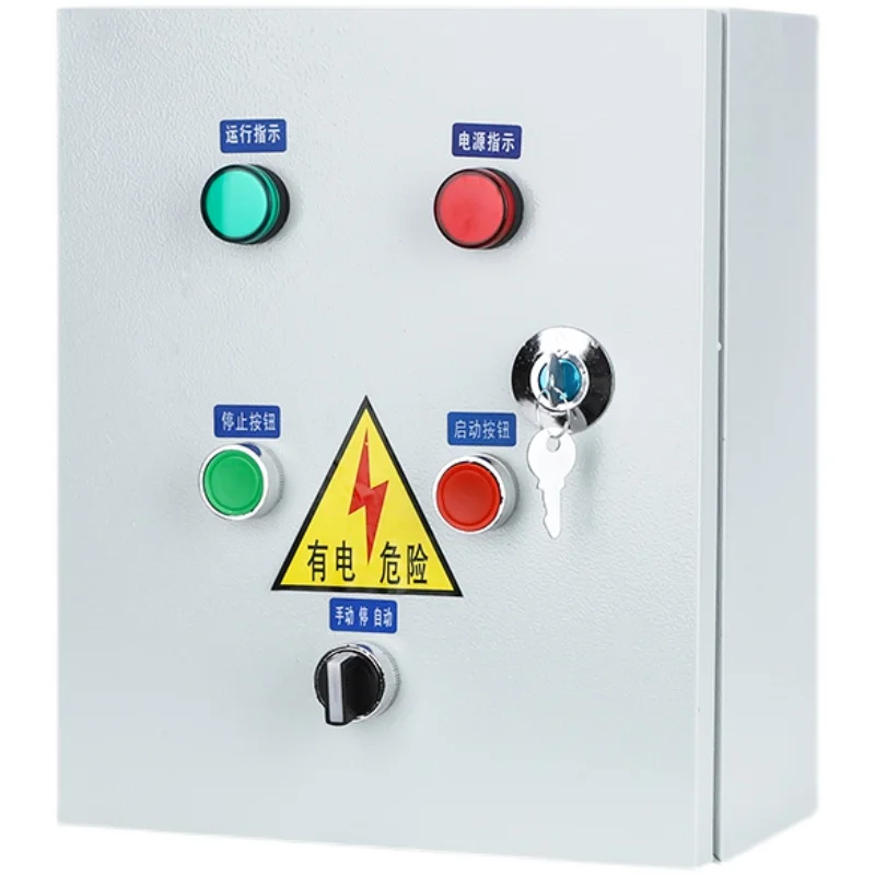 

Electric control box single automatic water pump control box 3 phases 1 use 1 spare motor