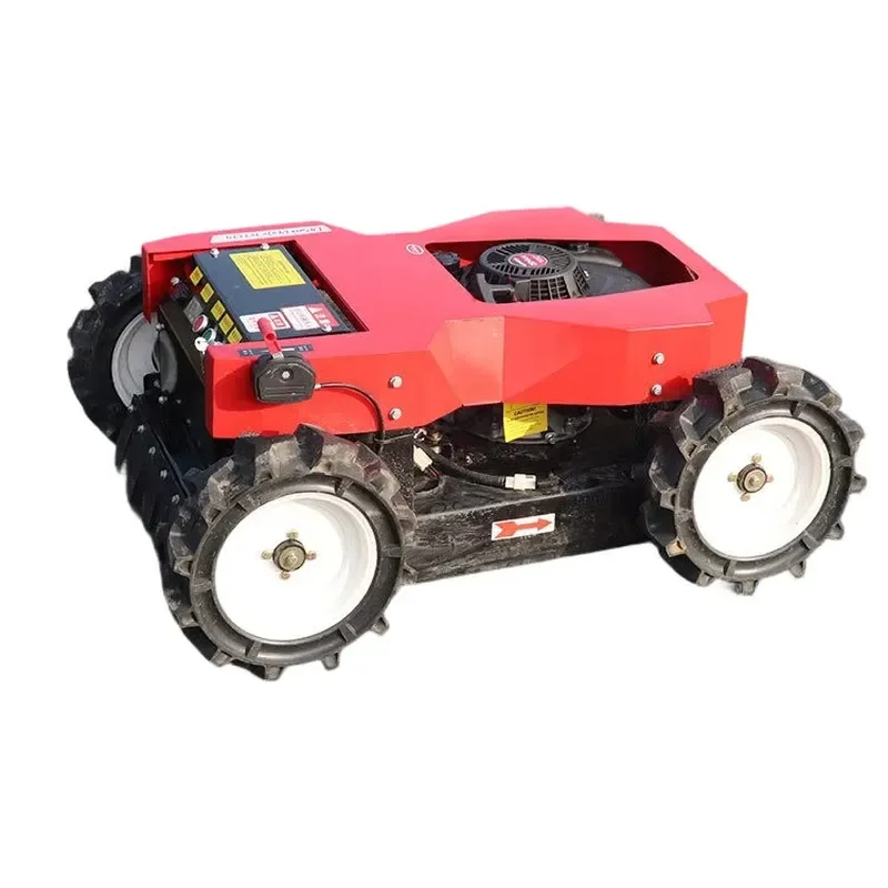 Remote Control Crawler Lawn Mower All Terrain RC Grass Cutting Machine for Farm Slope
