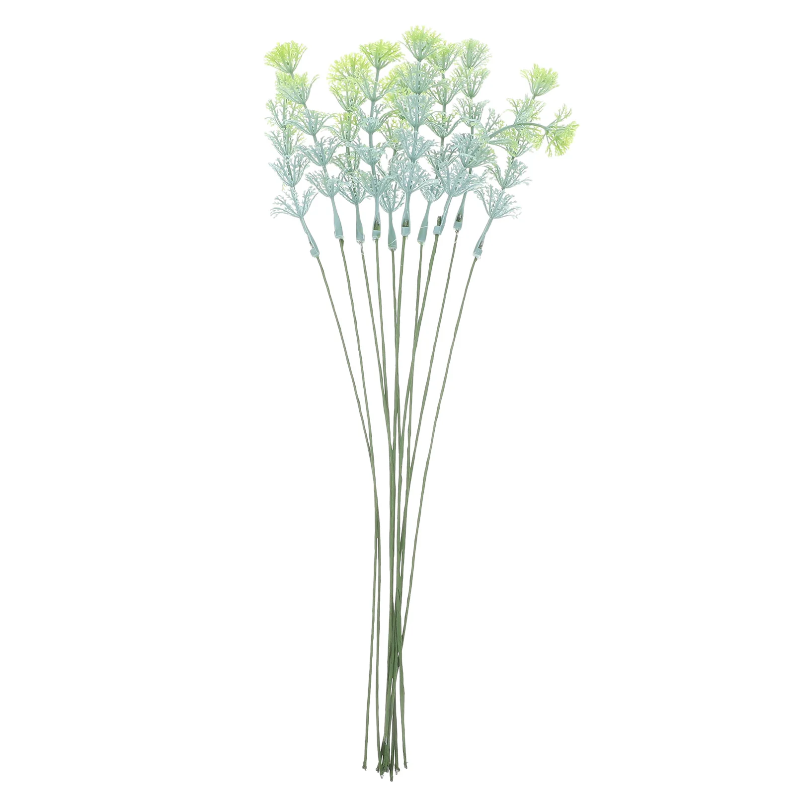 

10 Pcs Realistic Plant Green Plants Simulated Leaves Decorations Realistic Faux Home Office Shop Layout Decoration
