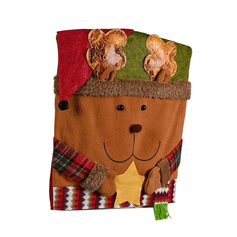 عيد الميلاد الديكور غطاء كرسي غطاء البراز فستان عيد الميلاد جديد دمية غطاء كرسي الحلي الزخرفية المفروشات المنزلية