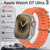 For Apple Watch DT Ultra 3 Smart Watch 2.04-inch NFC Electronic Album Heart Rate Monitoring Bluetooth Call Men Women Smart Watch