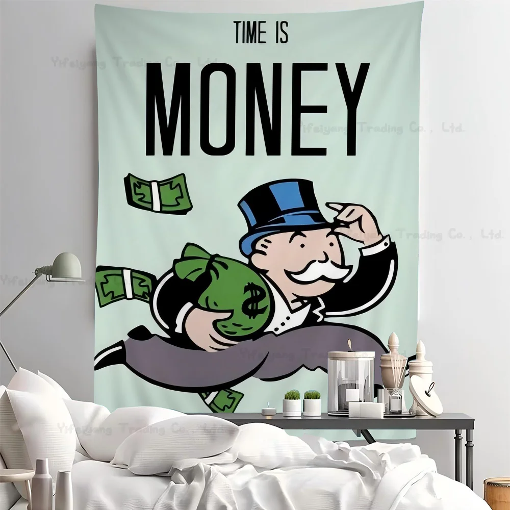 Monopoly Millionaire Money Hanging Bohemian Tapestry Bohemian Wall Tapestries Mandala Kawaii Room Decor