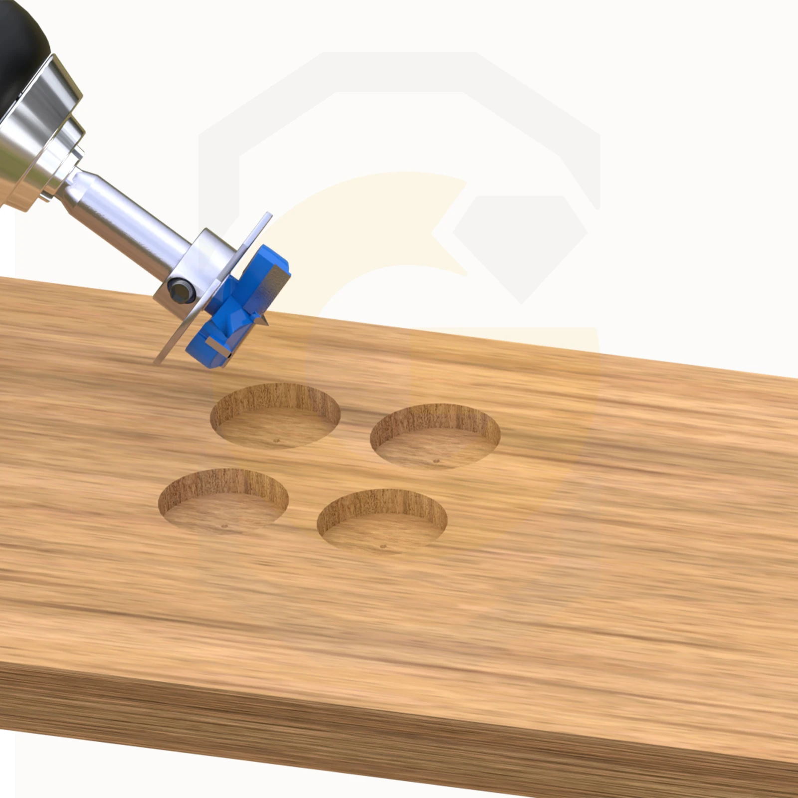 Blue-Color 15-35mm Boring Bit Wood Cutter Adjustable Carbide Drill Bit Drilling Tool Wooden Hole Opener