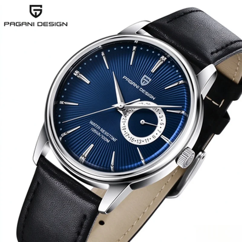 New PAGANI DESIGN Light Luxury Men Quartz Wristwatch All-Match Coated Glass Waterproof Stainless Steel Dial Date Watch