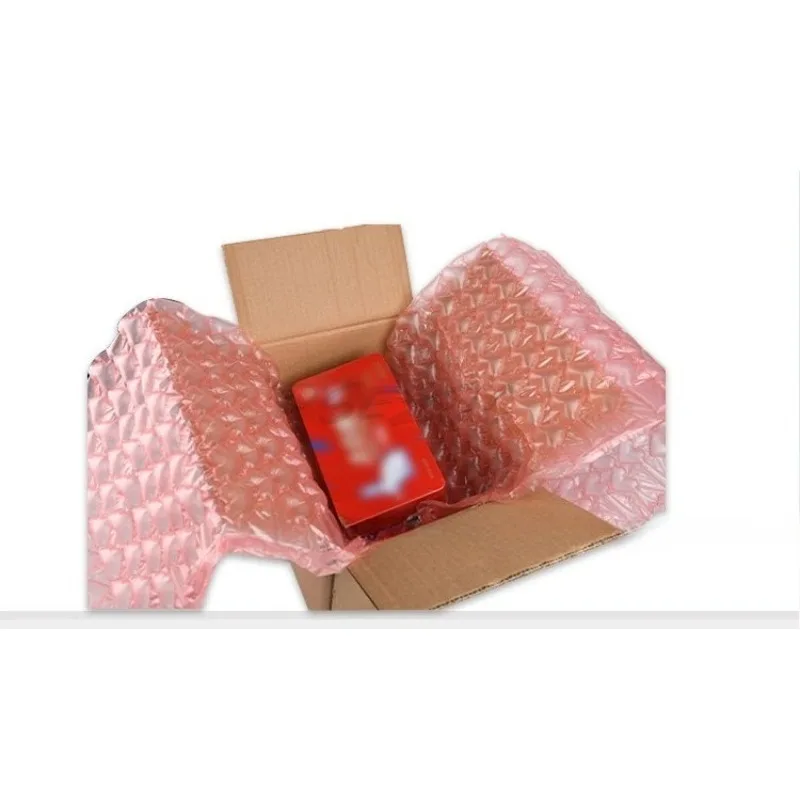 Huluフィルム衝突防止包装緩衝材落下防止エアクッションフィルムピンクハート型充填バブルフィルム