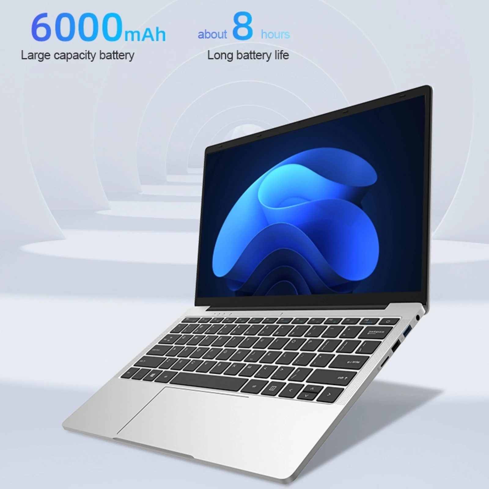 نوت بوك EZbook S5 Pro شاشة 14.0 بوصة و12 جيجابايت و16 جيجابايت و256 جيجابايت وويندوز 11 إنتل جاسبر ليك N5095 كواد كور 2 × USB 512 حاسوب محمول