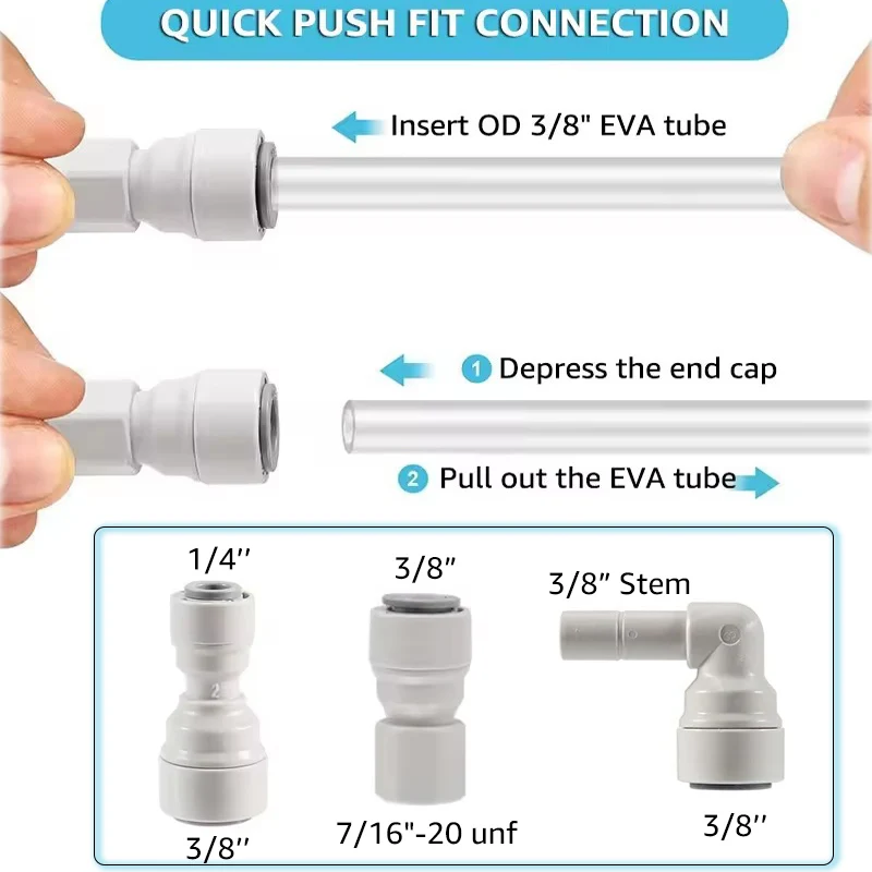 ELECQUEEN Beer Gun Bottle Filler with push-fit Quick Fitting,ALL 304 Stainless Steel Structure,Homebrew Simple Beer Bottling Kit view 5